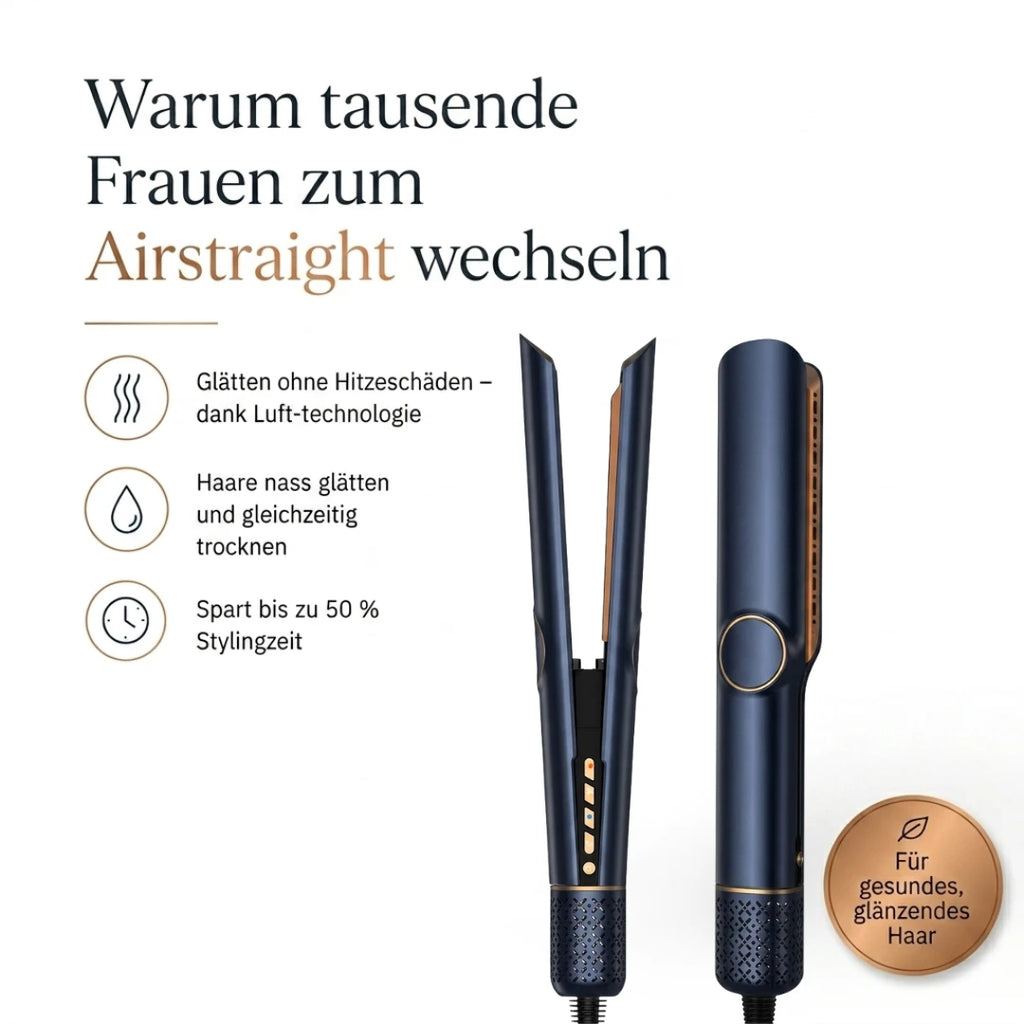 Melura™ AirStraight Haarglätter mit Luft-Technologie
